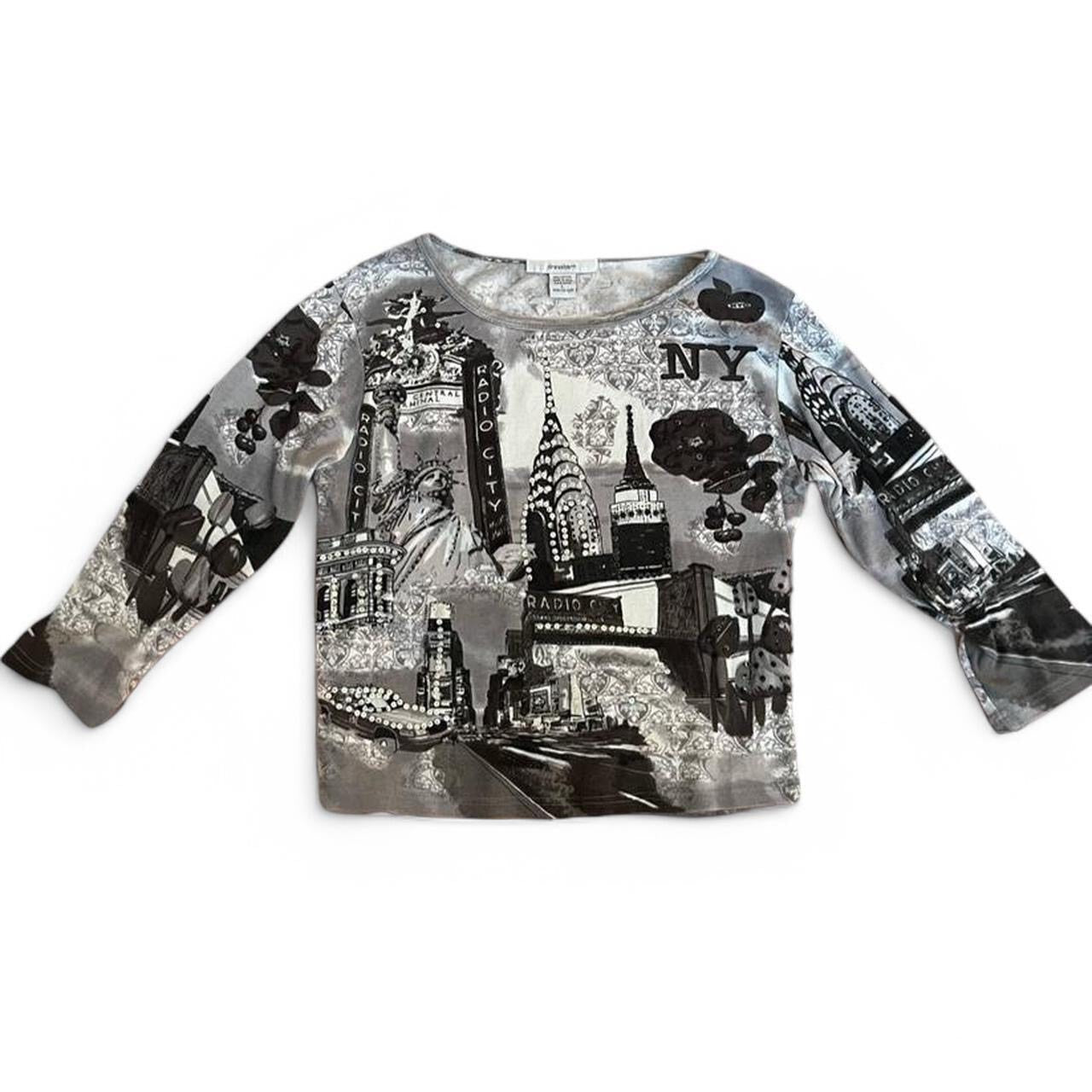 Y2K NYC Graphic Top | Size L