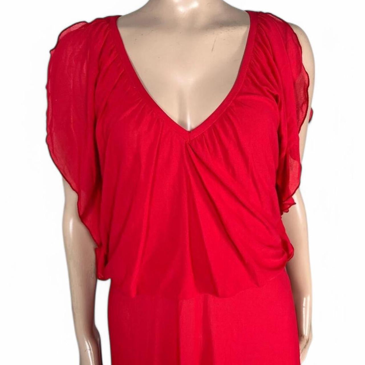 Iconic 70s Vintage Red Dress | Size S