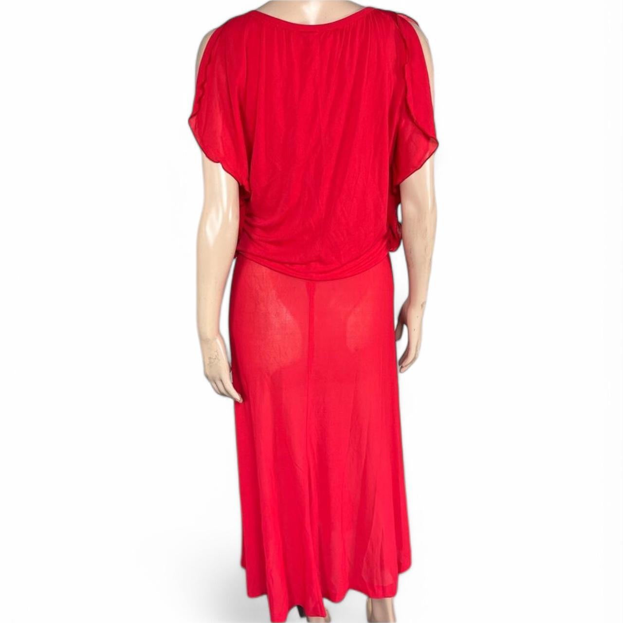 Iconic 70s Vintage Red Dress | Size S