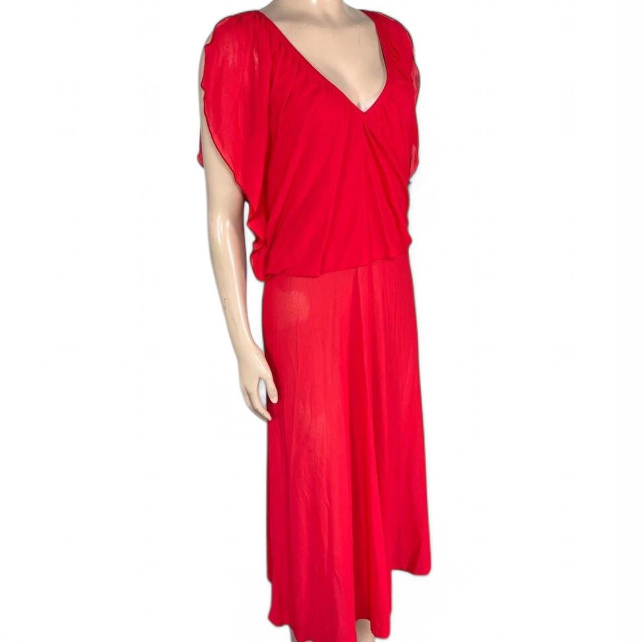 Iconic 70s Vintage Red Dress | Size S