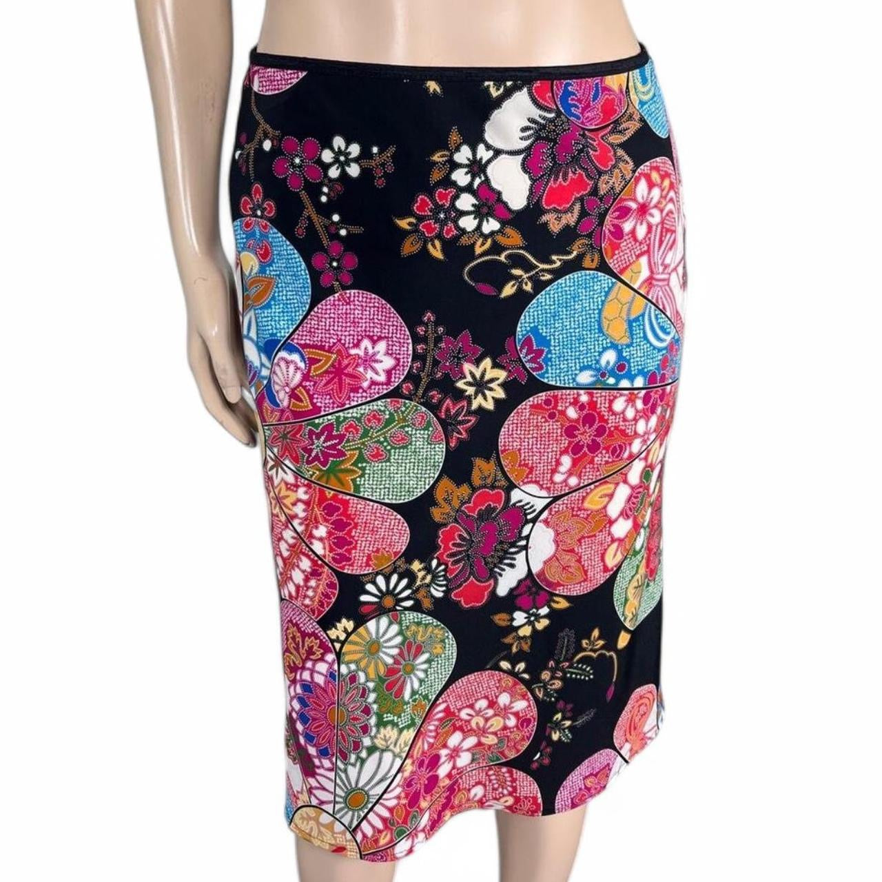 Y2K Von Mozart Floral Print Skirt | Size S/M