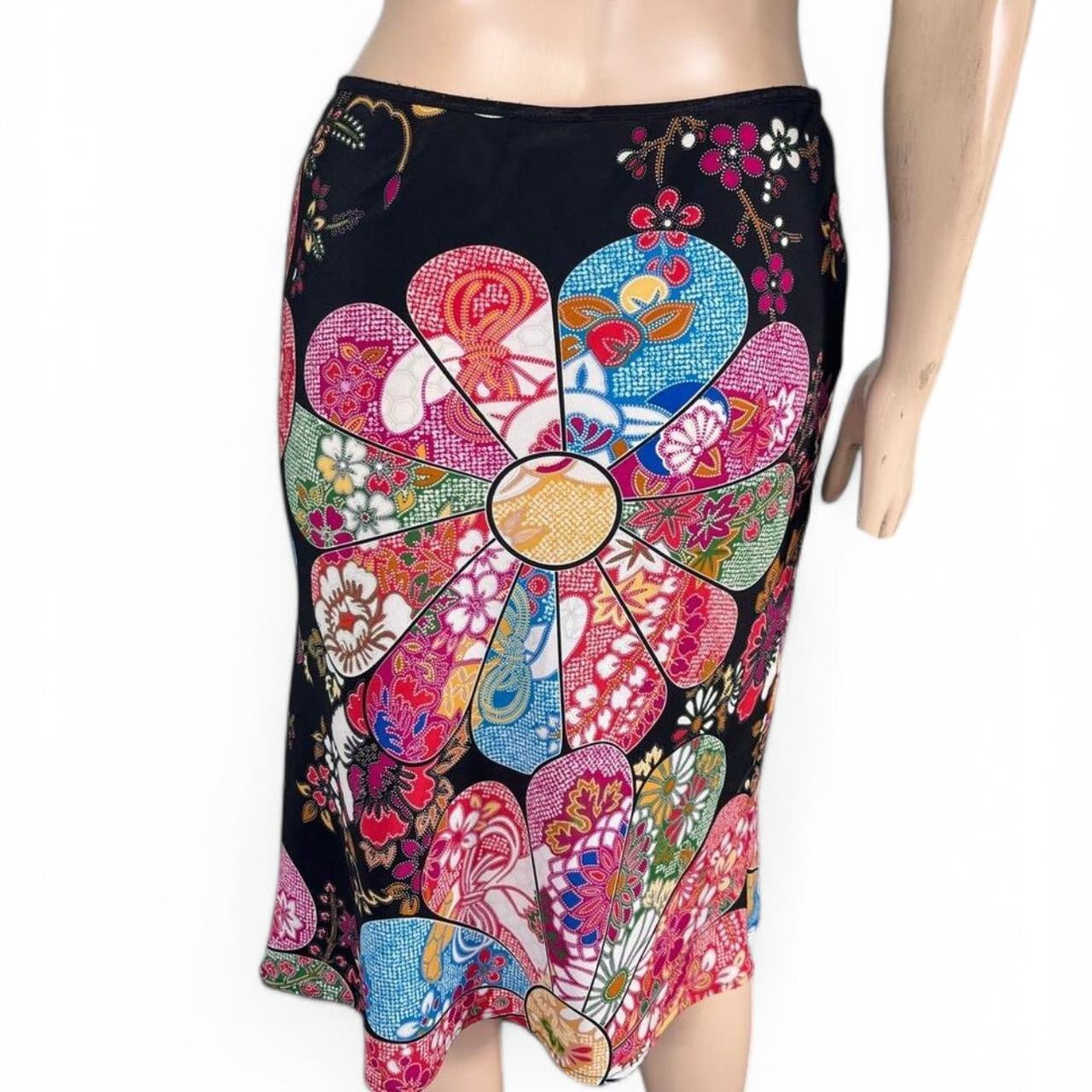 Y2K Von Mozart Floral Print Skirt | Size S/M