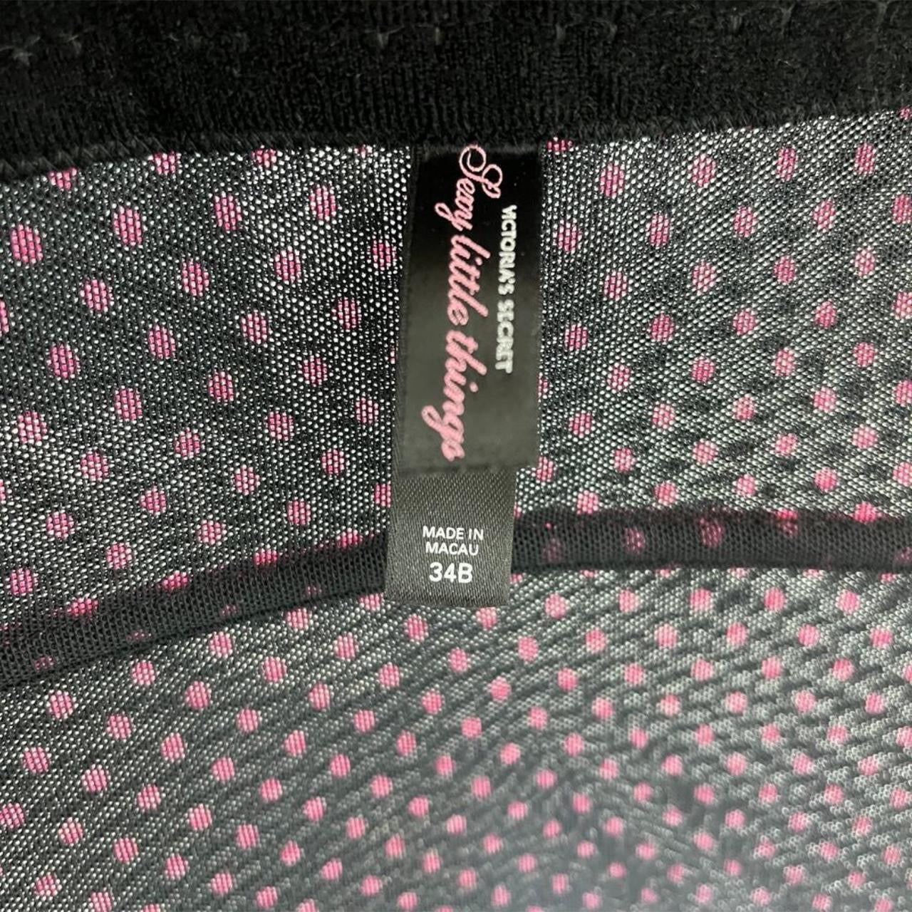 Victoria’s Secret Sexy Little Things Polka Dot Mesh Corset Top | Size 34B