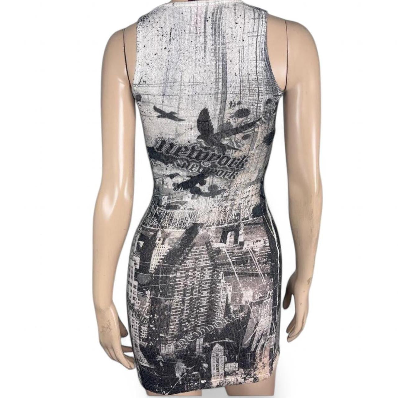 90s NYC Graphic Printed Tank Dress | Size S