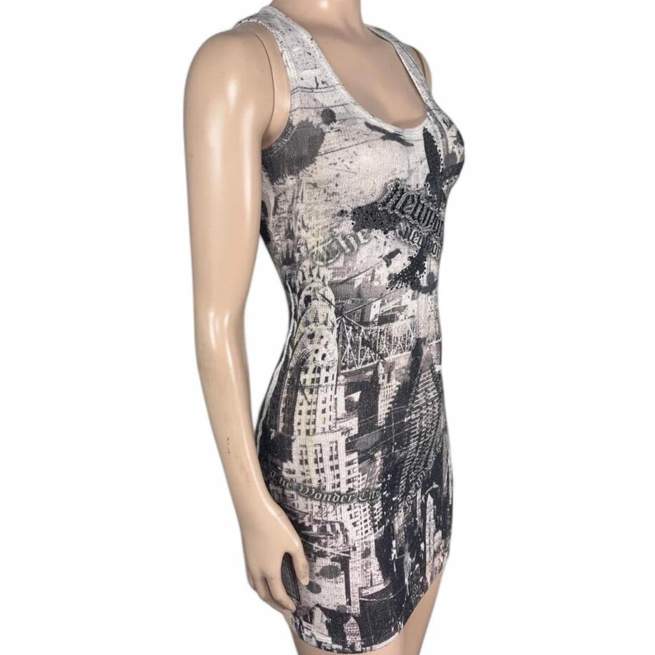 90s NYC Graphic Printed Tank Dress | Size S