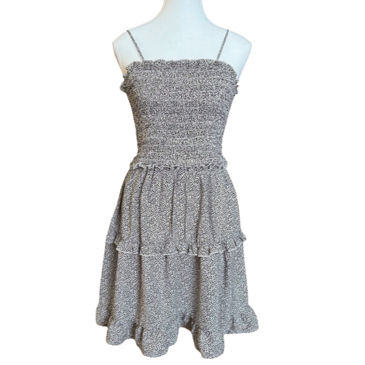 Tiered Ruffle Patterned Dress | Size S