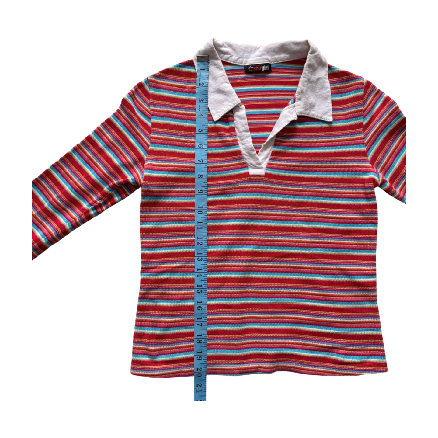 90s StarGirl Striped Long Sleeve Top | Size S