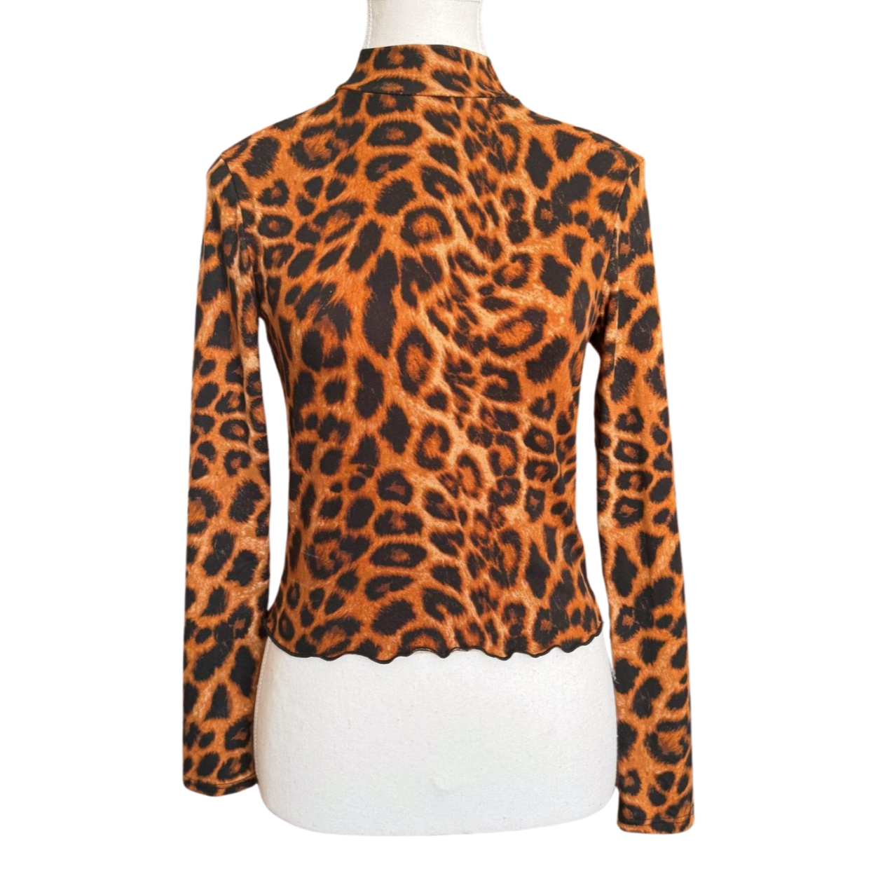 Super Soft Leopard Print Long-Sleeve Top | Size S