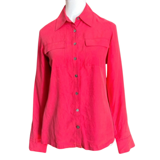 Stunning Color & Fabric Button Up | Size M