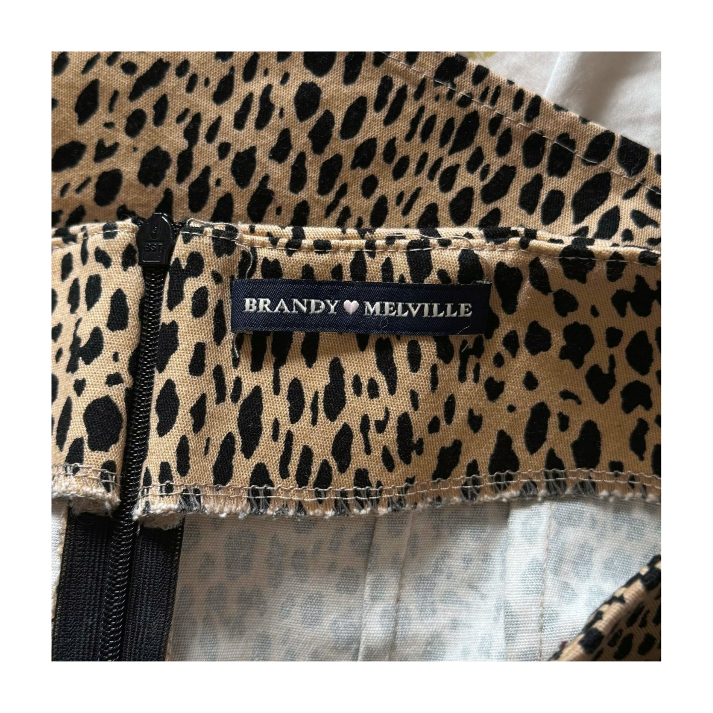 Brandy Melville Leopard Print Mini Skirt | Size XS