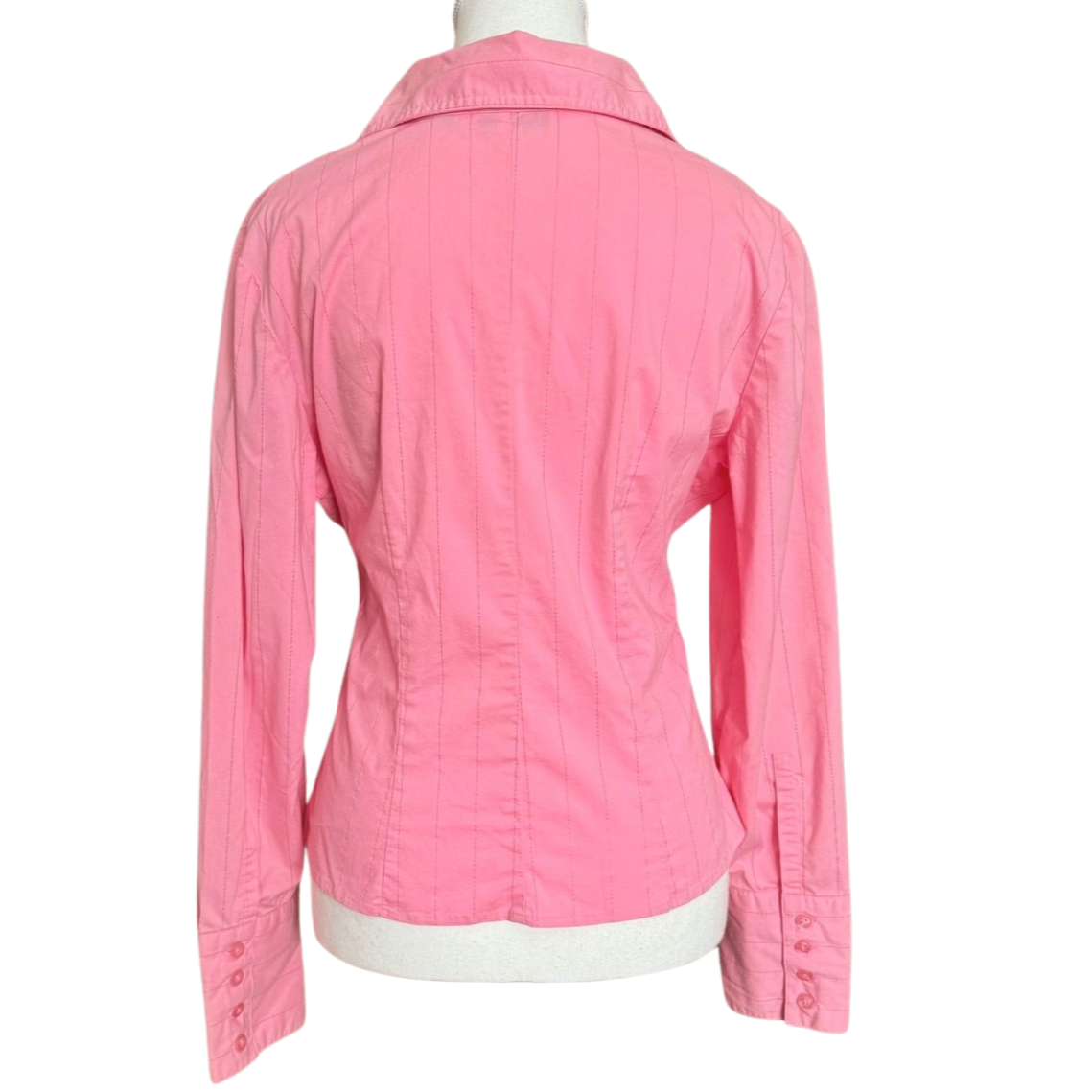 Y2K NY&Co Pink Fitted Blouse | Size M/L