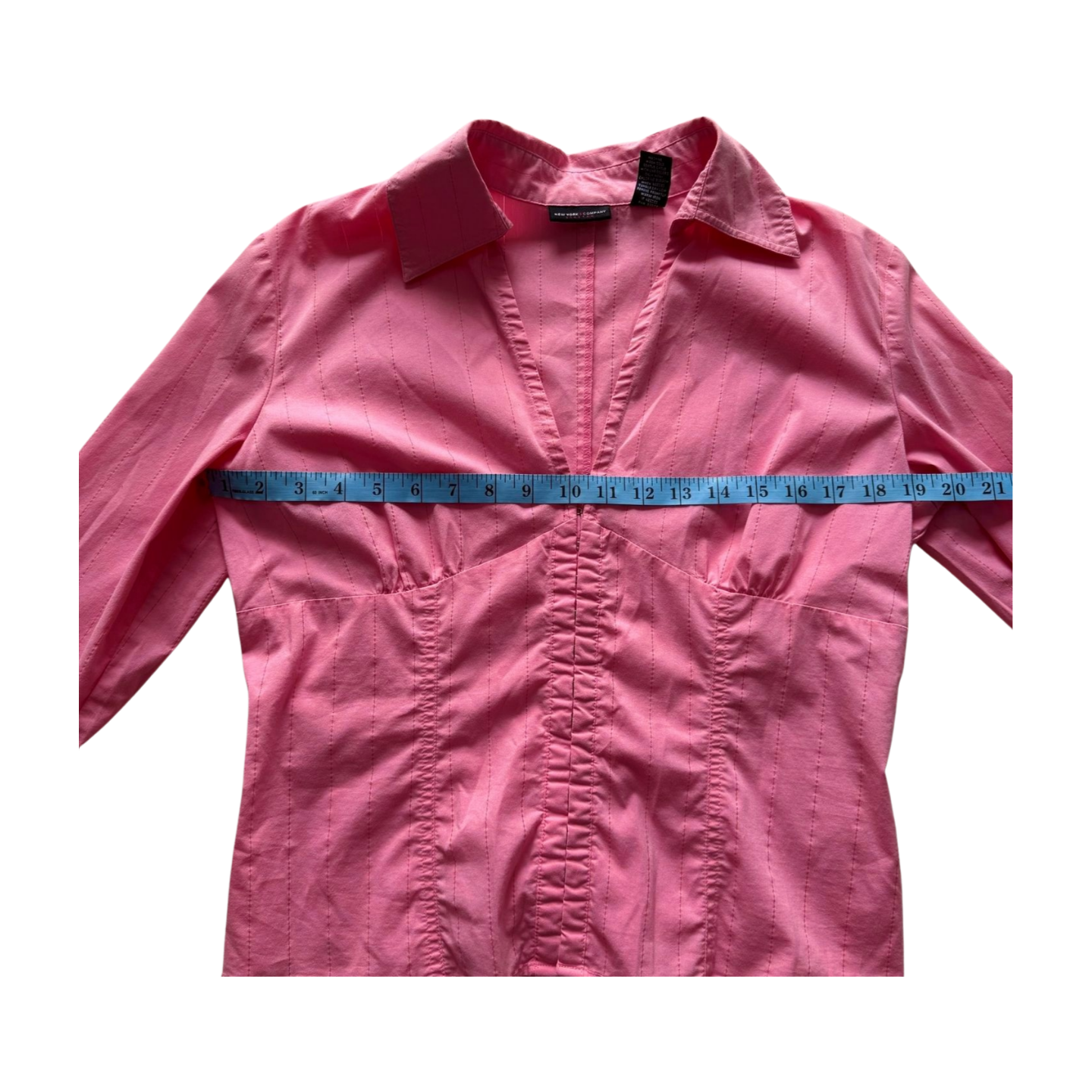 Y2K NY&Co Pink Fitted Blouse | Size M/L