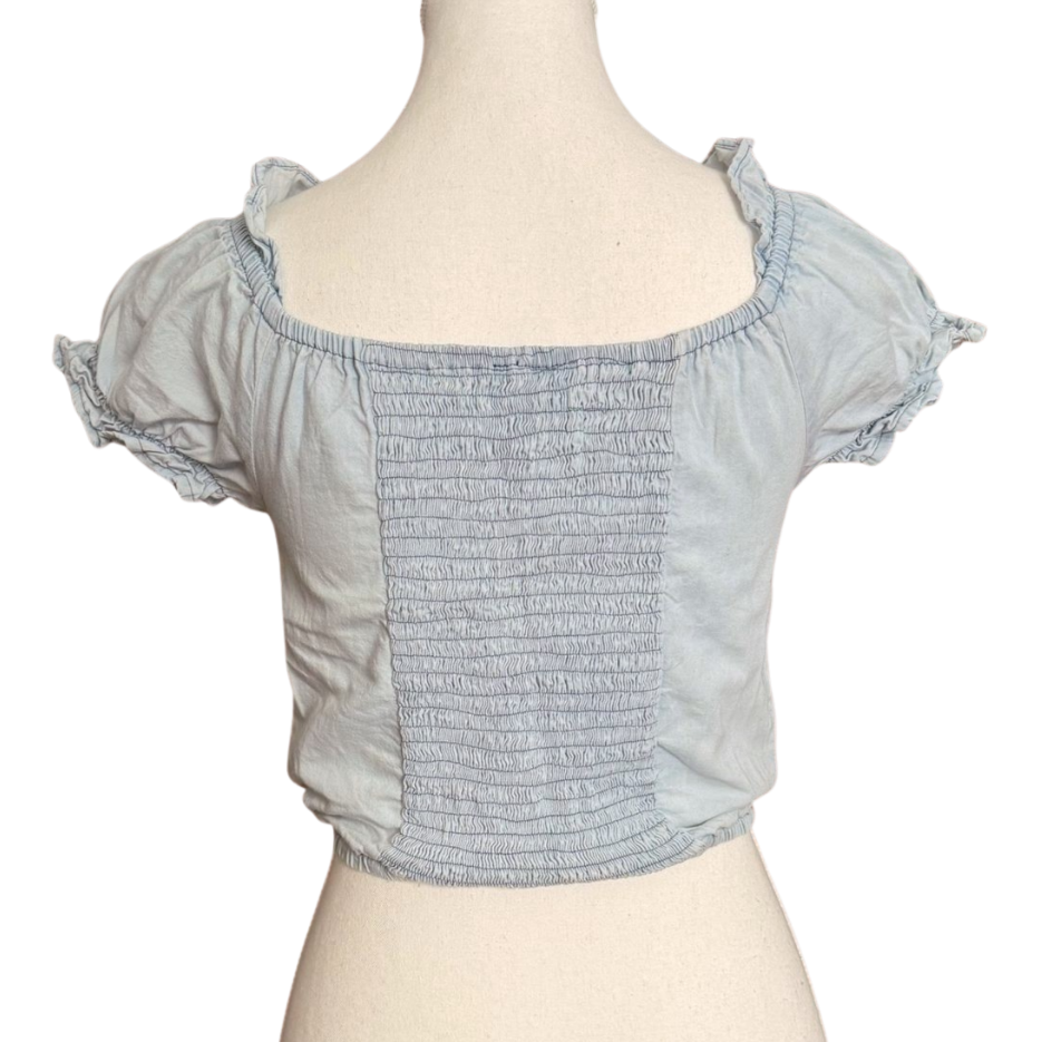 Adorable Light Blue Crop Top | Size S